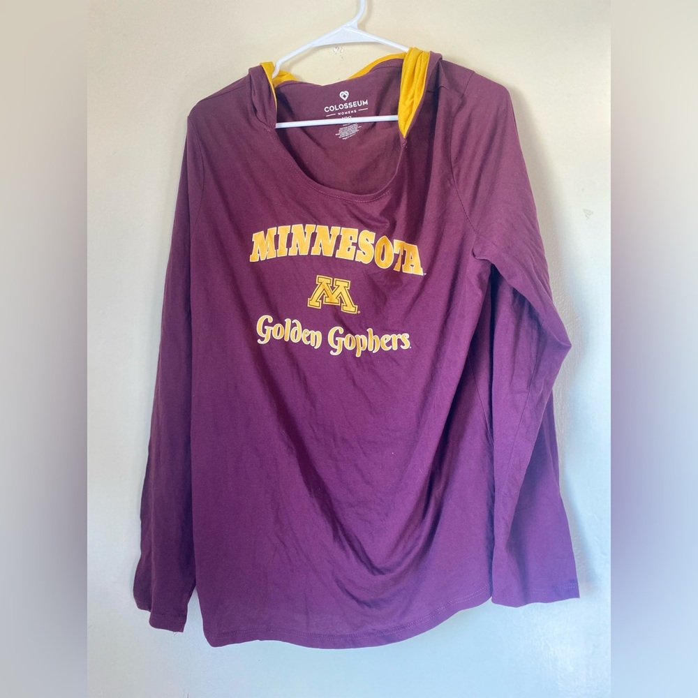 minnesota golden gophers womens college hoodie 2x ncaa